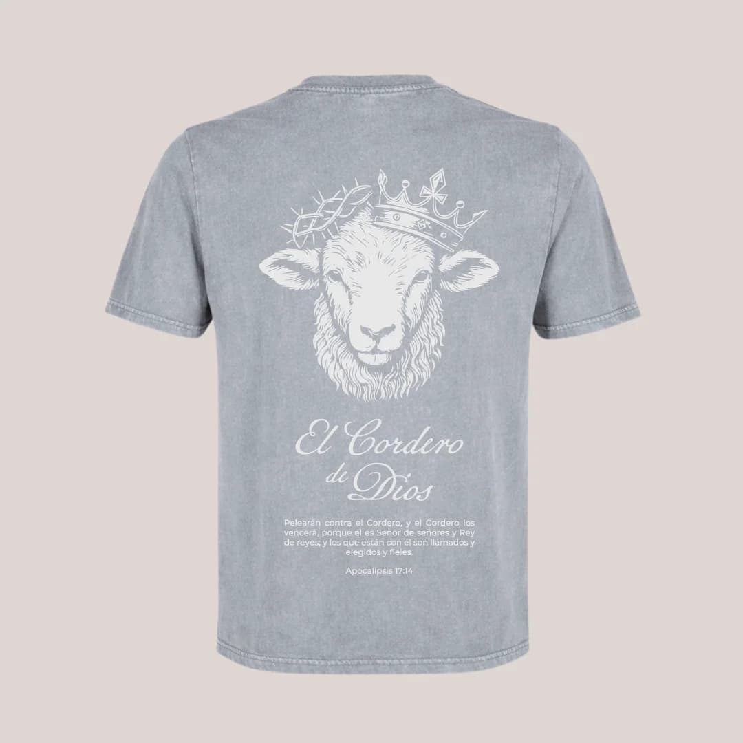 EL CORDERO DE DIOS - CAMISETA ACID WASH - 0