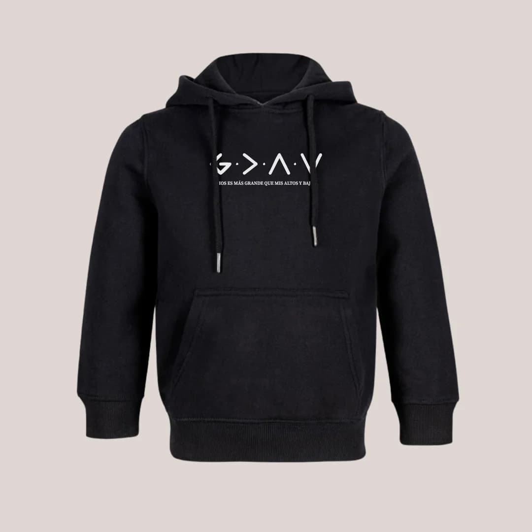 DIOS ES MAYOR QUE - HOODIE NI脩O - 0