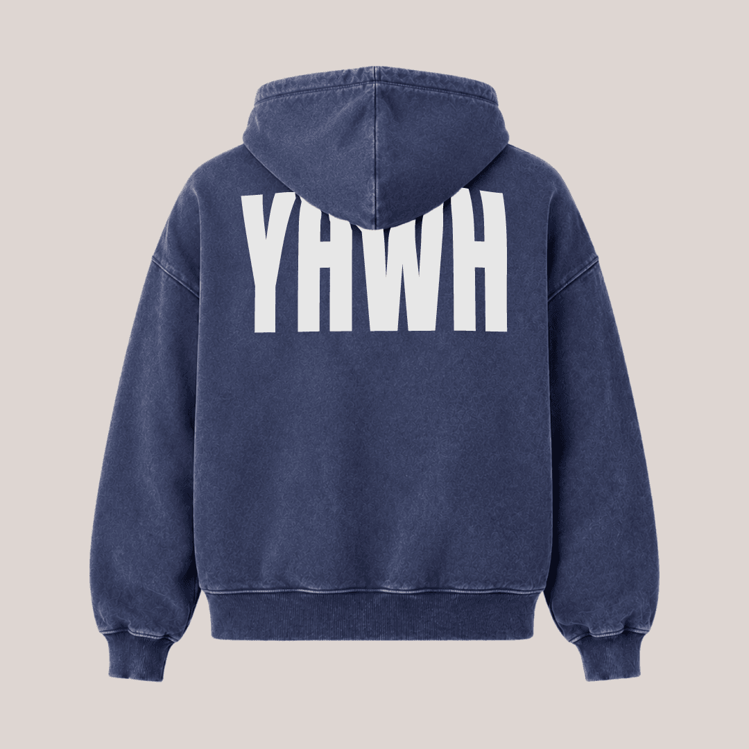 YHWH – HOODIE ACID WASH BOXY FIT - 0